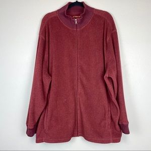 ST JOHN’S BAY Fleece Sweater Red XXL